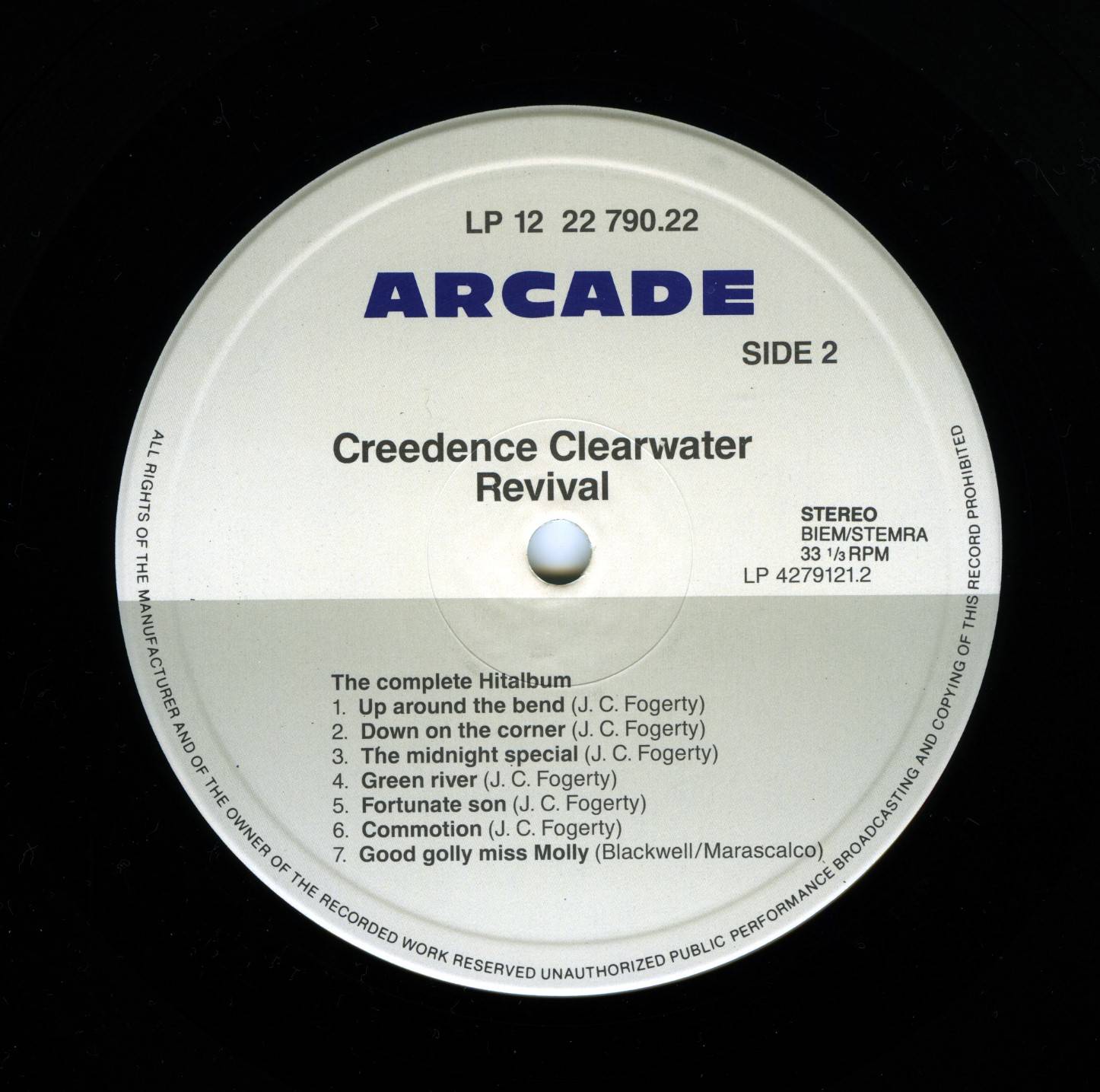 Creedence Clearwater Revival The Complete Hit Album [lp label b esp]